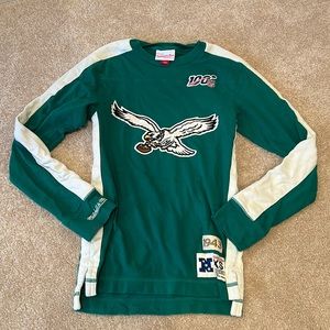 Mitchell & Ness Women’s Philadelphia Eagles Green Long Sleeve Size XS